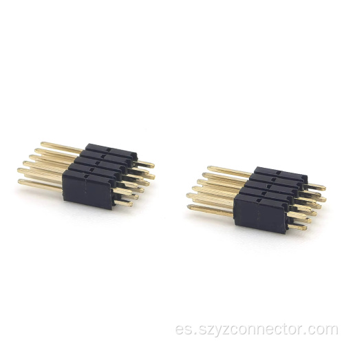 Conector de cabezal de clavija de paso de 1,27 mm 2 * 5P